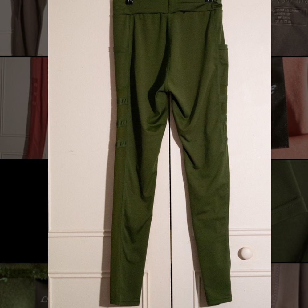 Olive Green Athletic Leggings